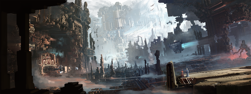 Illustration for article titled Dune and the fantastic science fiction cities of Finnian MacManus